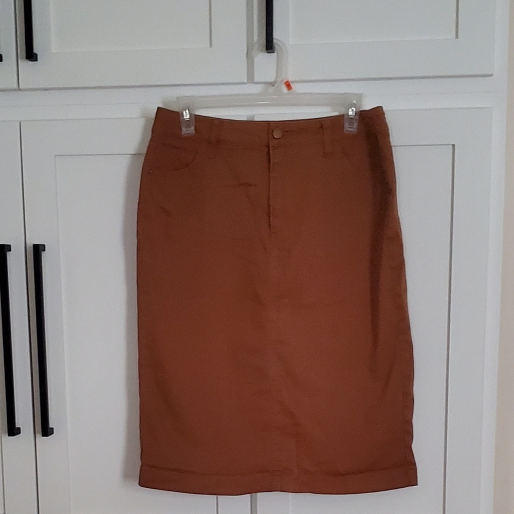 Gold Jean Skirt Size 10